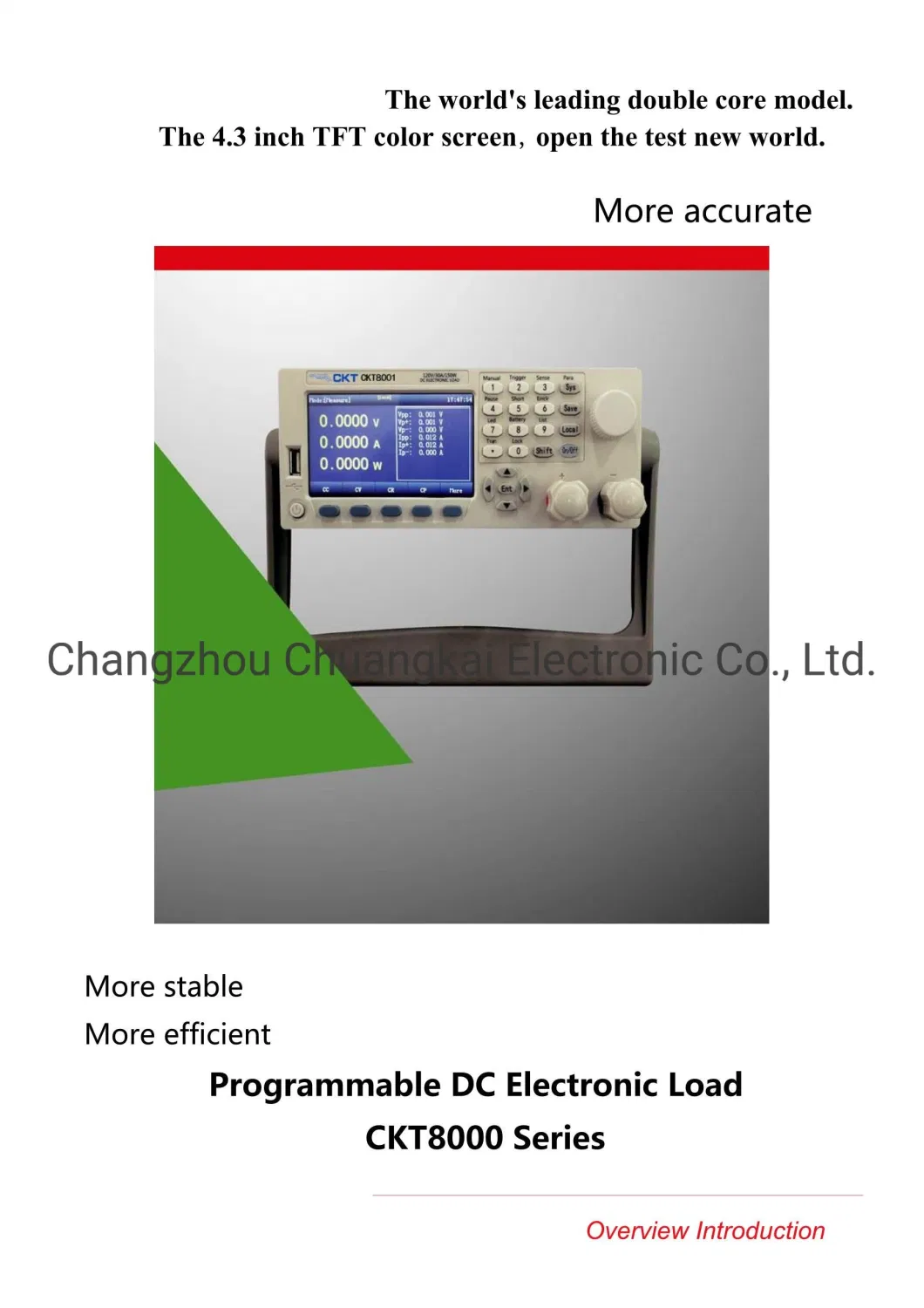 360V 30A 300W Programmable DC Electronic Load Battery Load Tester (Model CKT8003+)